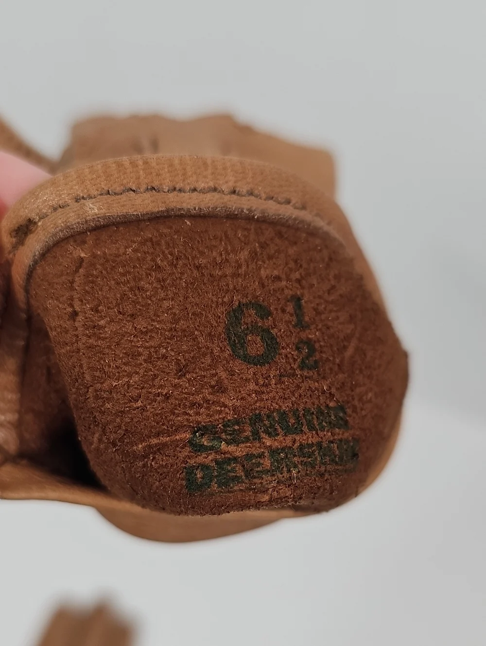 Vintage Genuine Deerskin Leather Driving Gloves Tan 6.5 Soft Lined USA Western